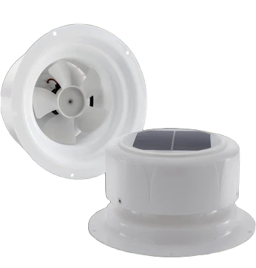RV Solar Ventilation Fan Vent White شفاط