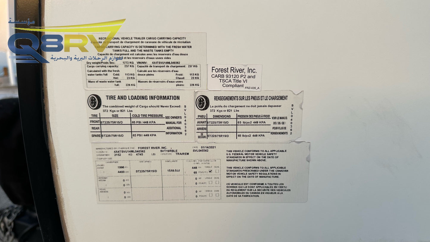 2021 Forest River Surveyor Legend 19RBLE