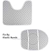 Happy Campers Bathroom Rugs Sets 4 with Shower Curtain طقم دورة الماء