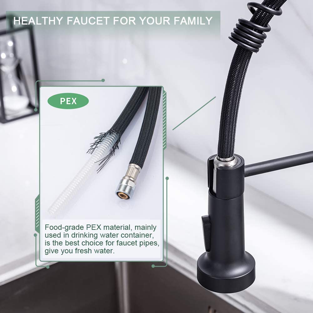 Kitchen Faucets Stainless Steel Matte Black خلاط المطبخ