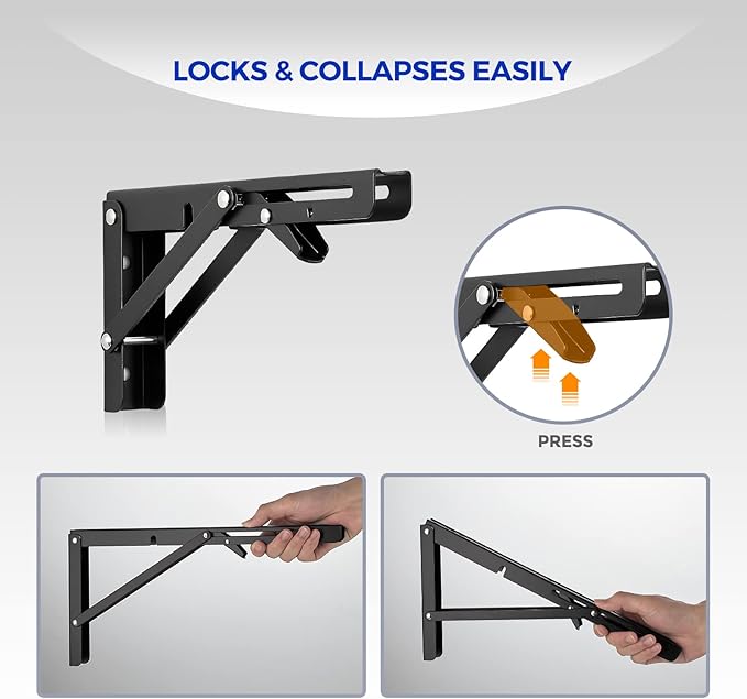 Foldable shelf Bracket 18 inches ساند الرف