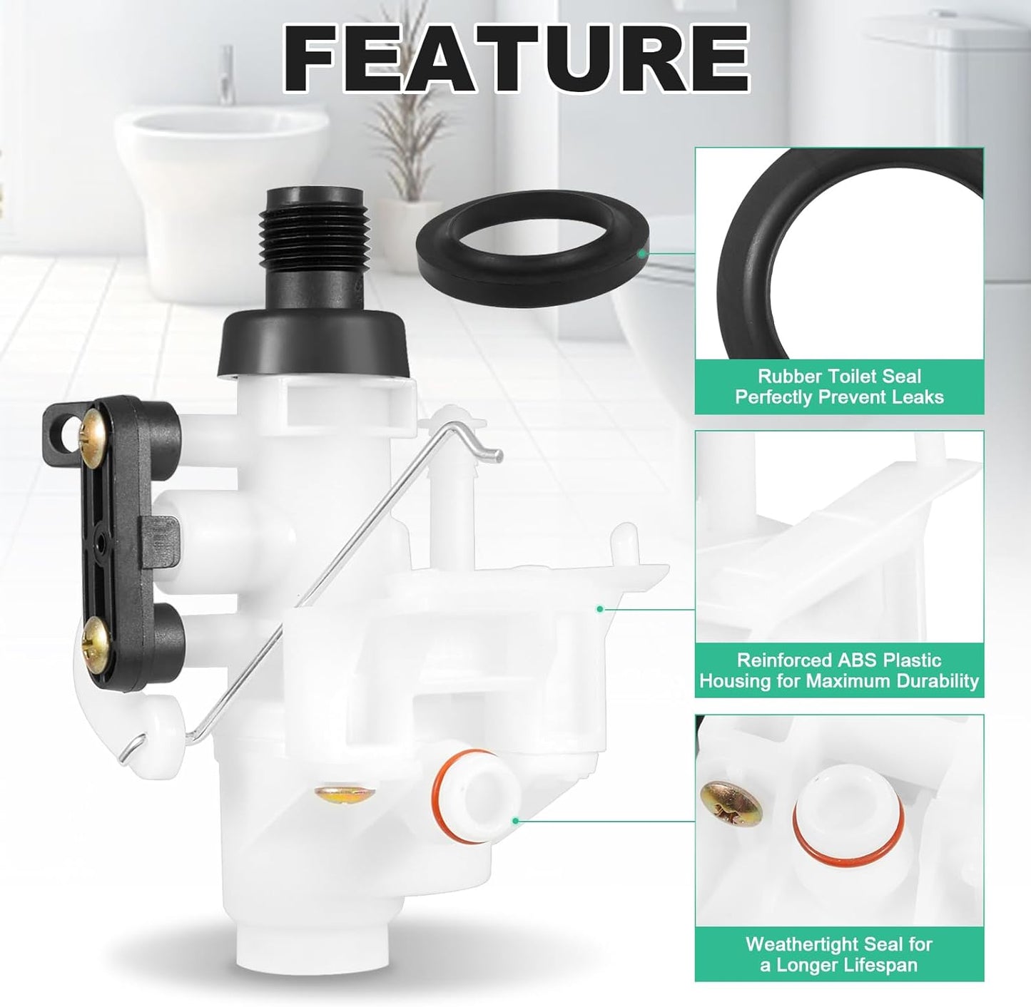 Toilet Water Valve Kit Thetford طقم إصلاح المرحاض