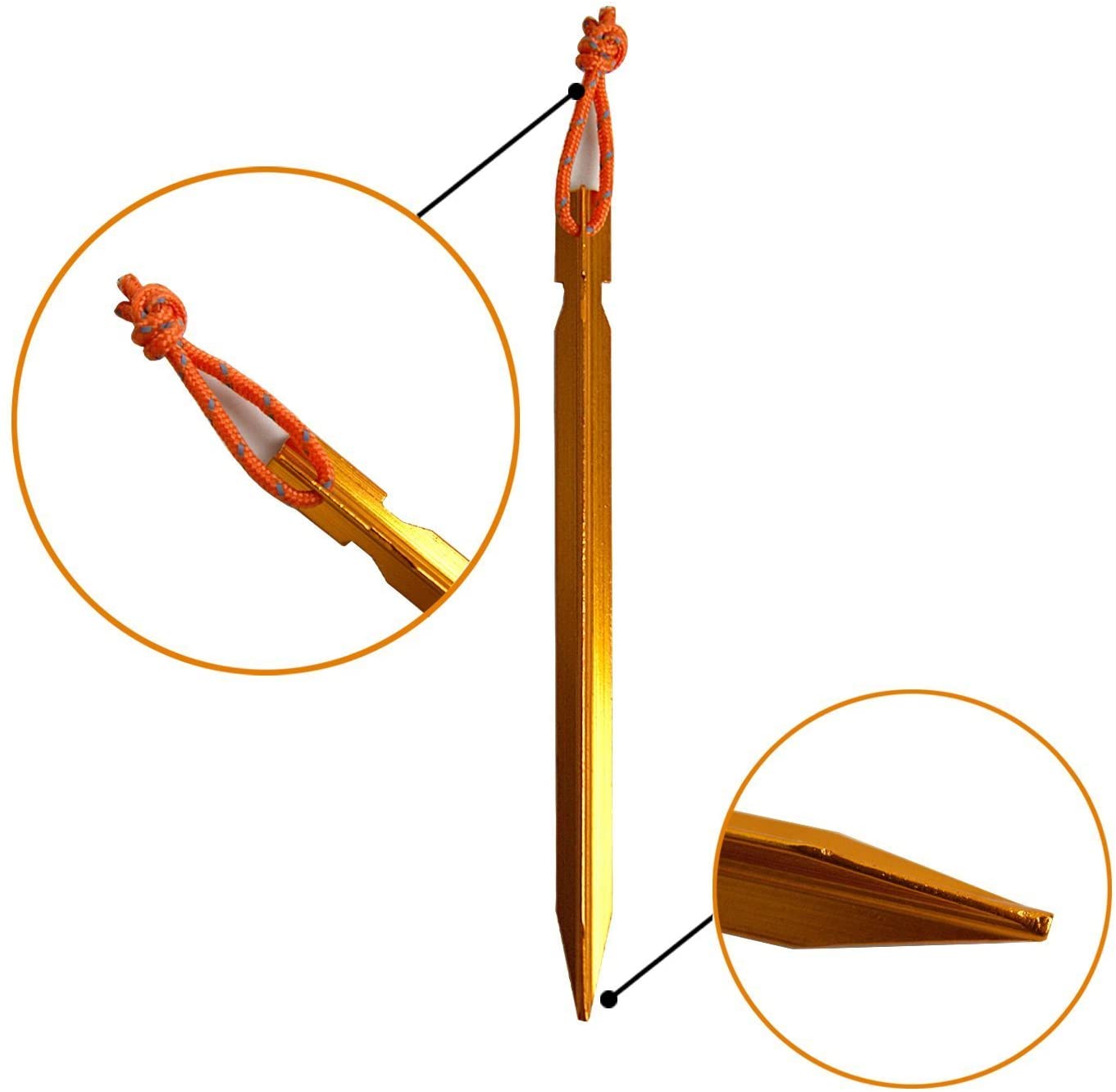 4 Pic Aluminum Tent Stakes اوتاد
