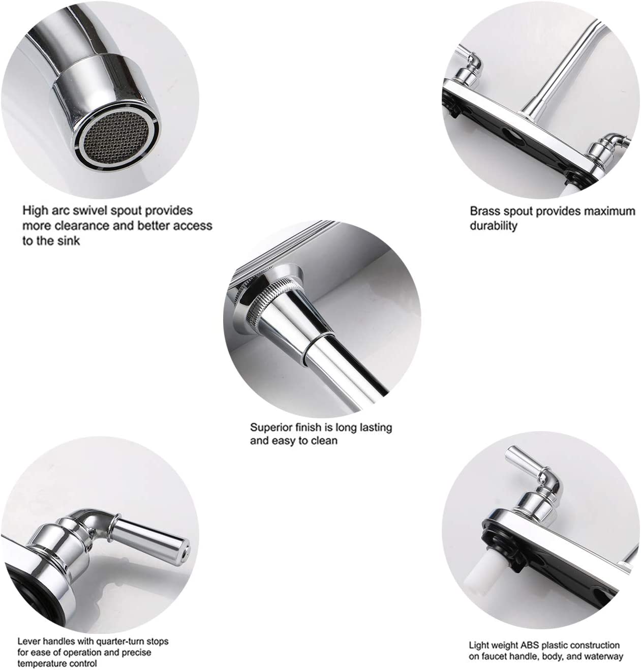 RV Non-metallic Kitchen Faucet خلاط مغسلة المطبخ