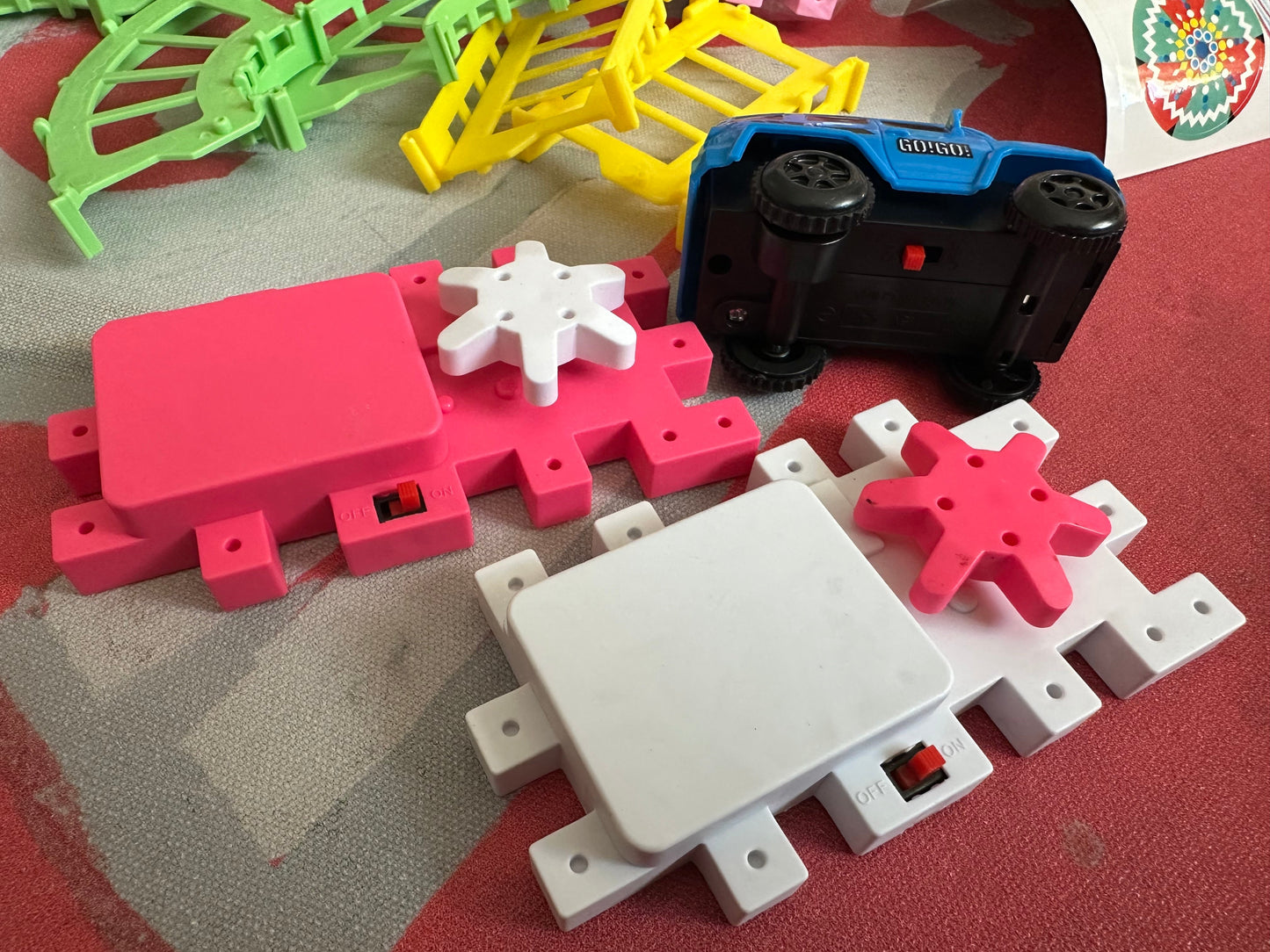 building blocks 165pcs with motors and rails لعبة