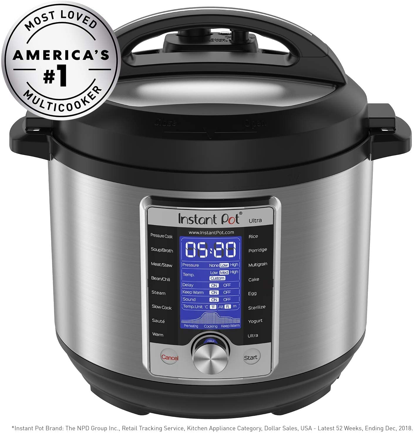 8 Qt 10-in-1 Multi- Programmable Pressure Cooker قدر ضغط