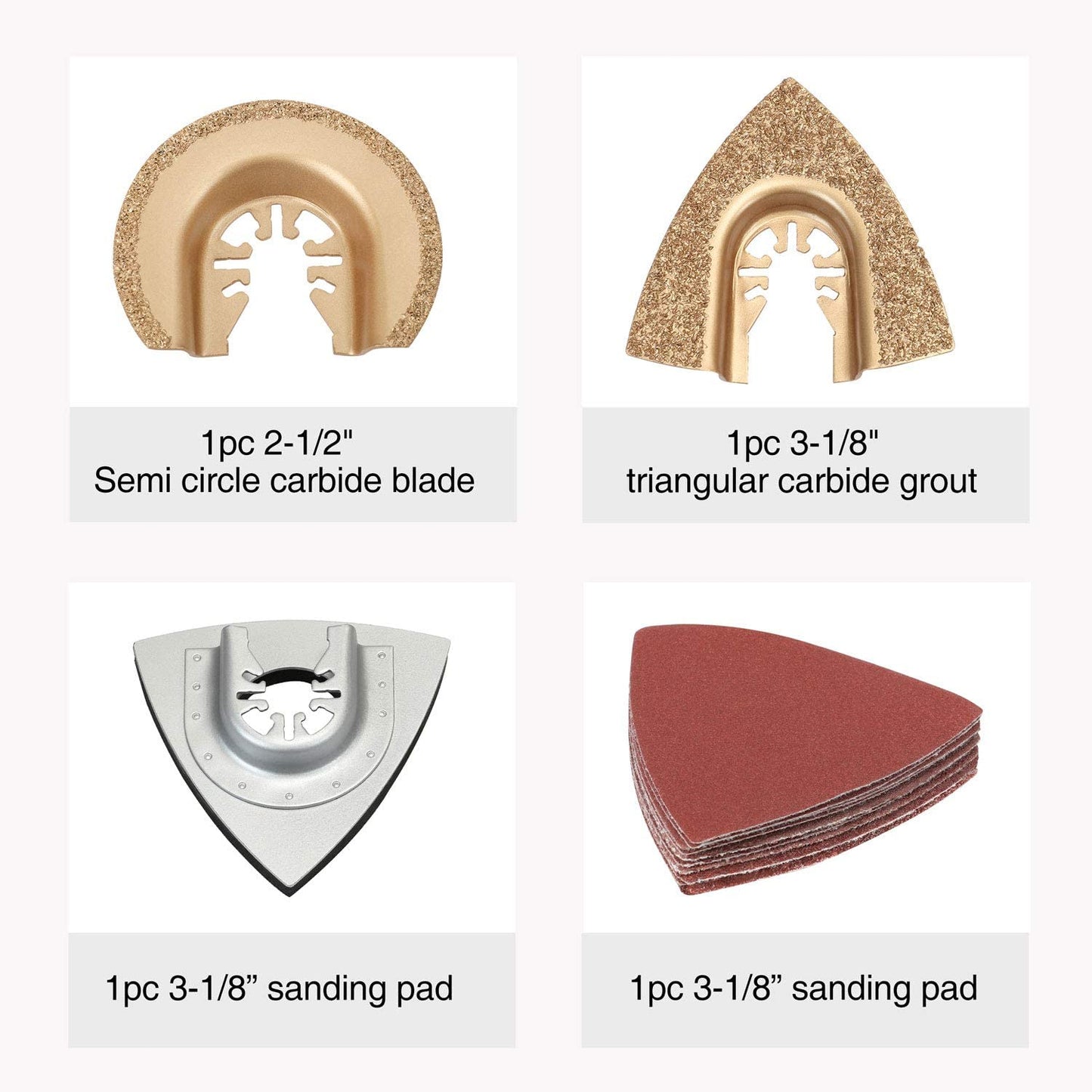 25-piece Oscillating Multitool Accessories Saw Blades