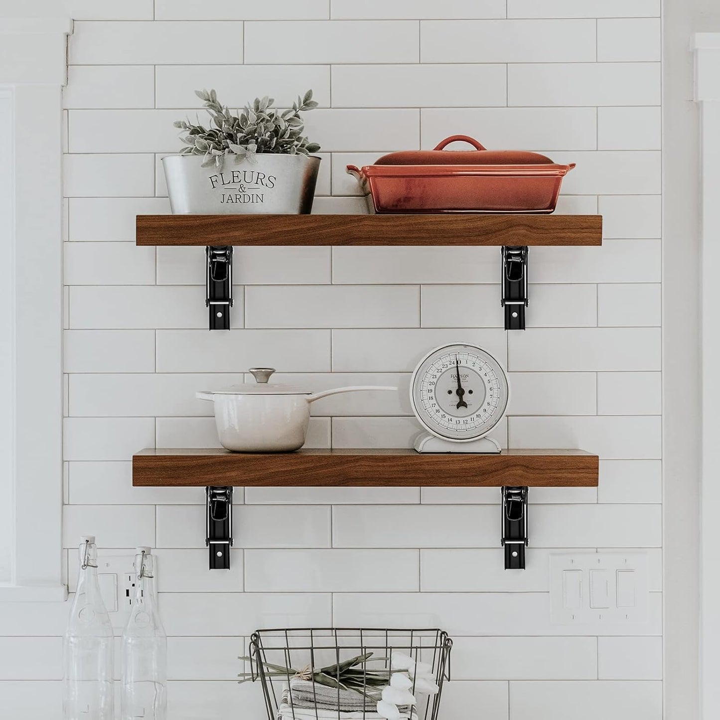 Foldable shelf Bracket 18 inches ساند الرف