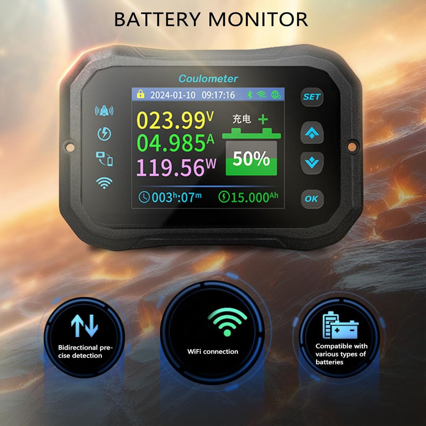 Battery monitor 400 A مراقبة البطارية