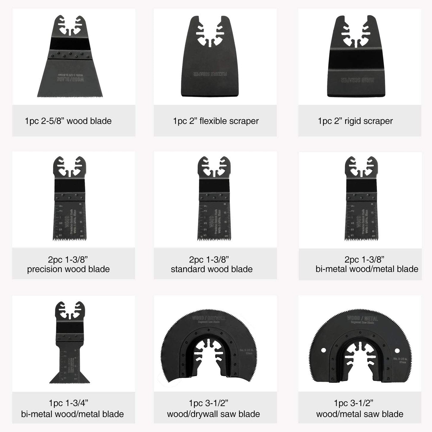 25-piece Oscillating Multitool Accessories Saw Blades