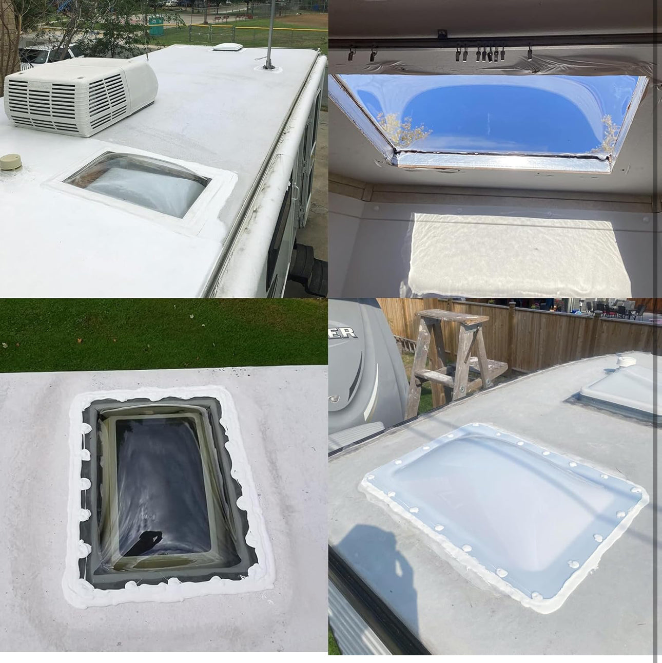 Sky Light Smoke SHOWER COVER غطاء منور الشور