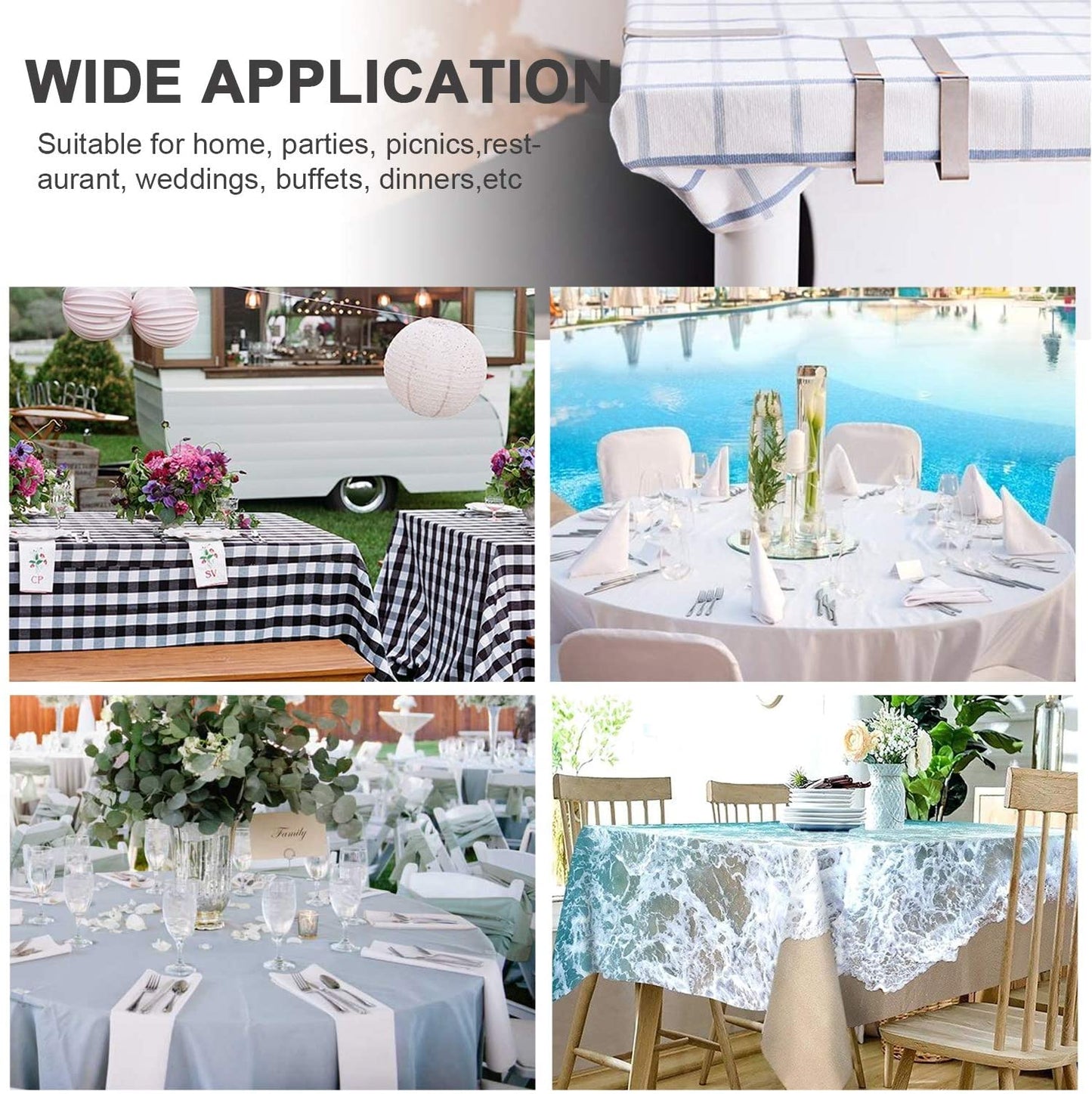 Table Cover Clamps مثبت مفرش الطاولة