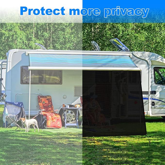 RV Awning Shade Motorhome Awning Sun Shade ظل الشمس