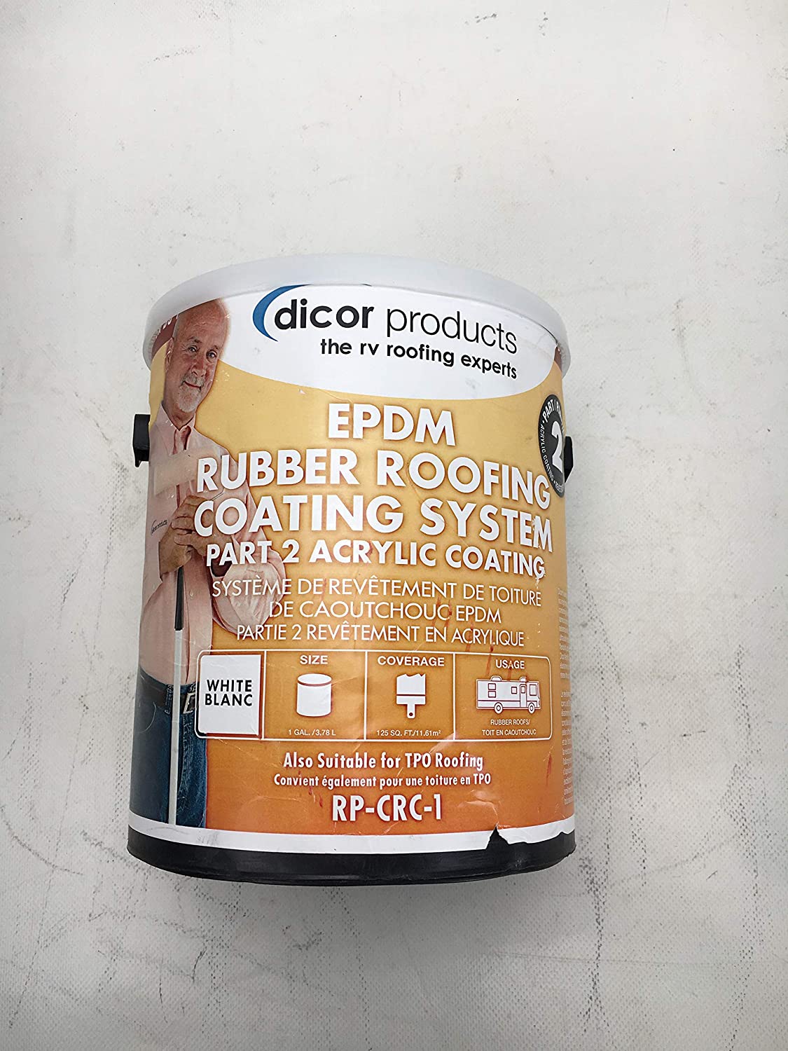 Dicor RPCRC1 Rubber Roof Coating - 1 Gallon عاز للسقف