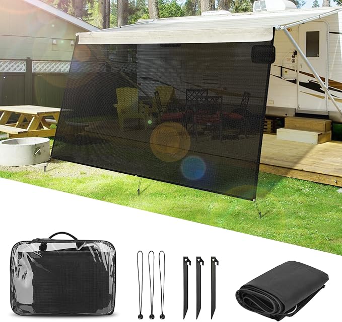 RV Awning Shade Motorhome Awning Sun Shade ظل الشمس