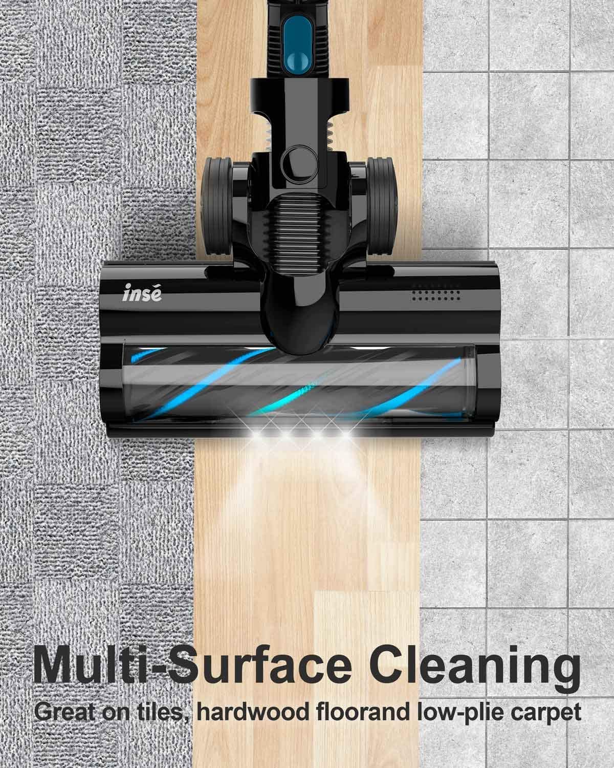 INSE Cordless Vacuum Cleaner 6 in 1 Stick N5 Blue مكنسة