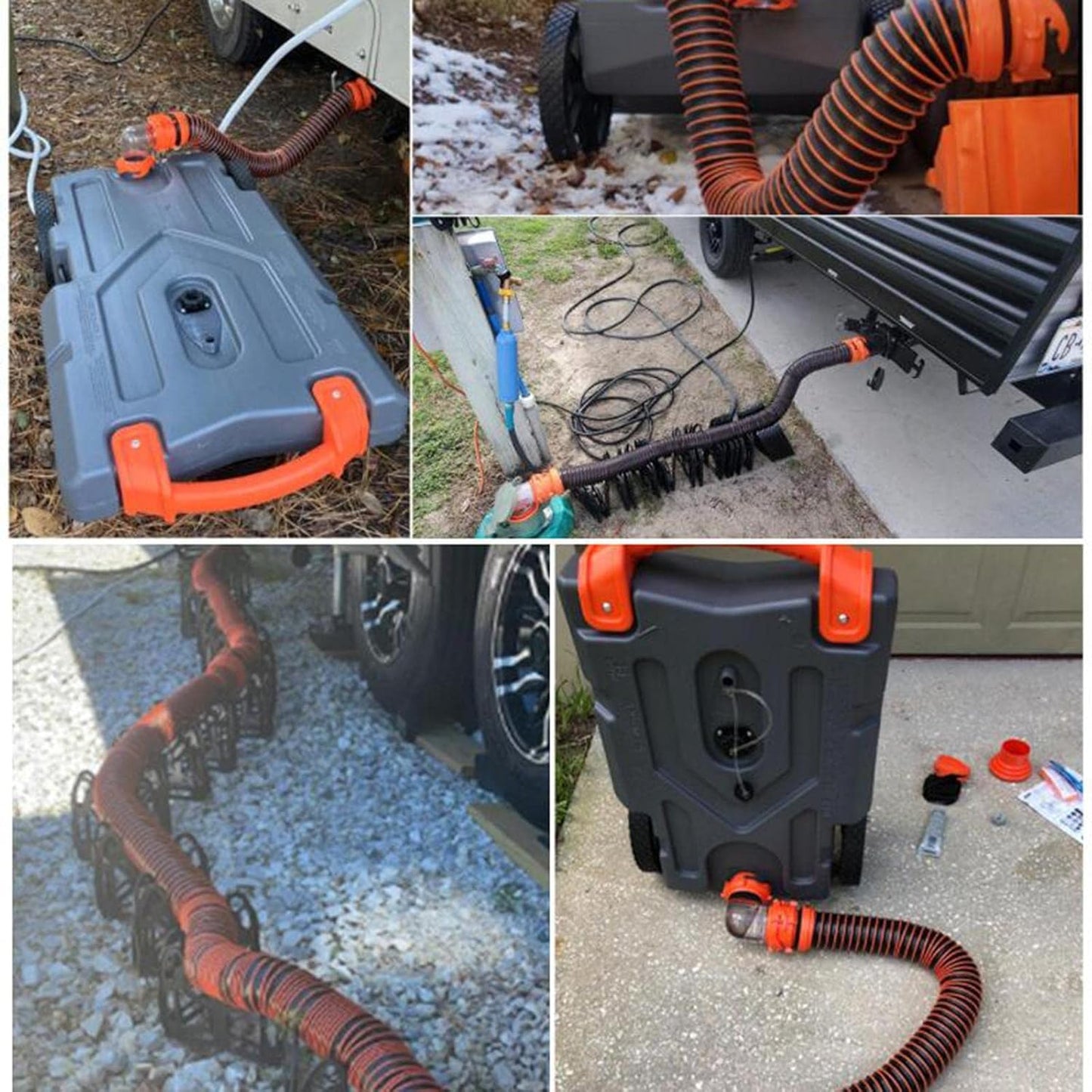 RV sewer hose kit 20ft/6 m Black هوز صرف صحي