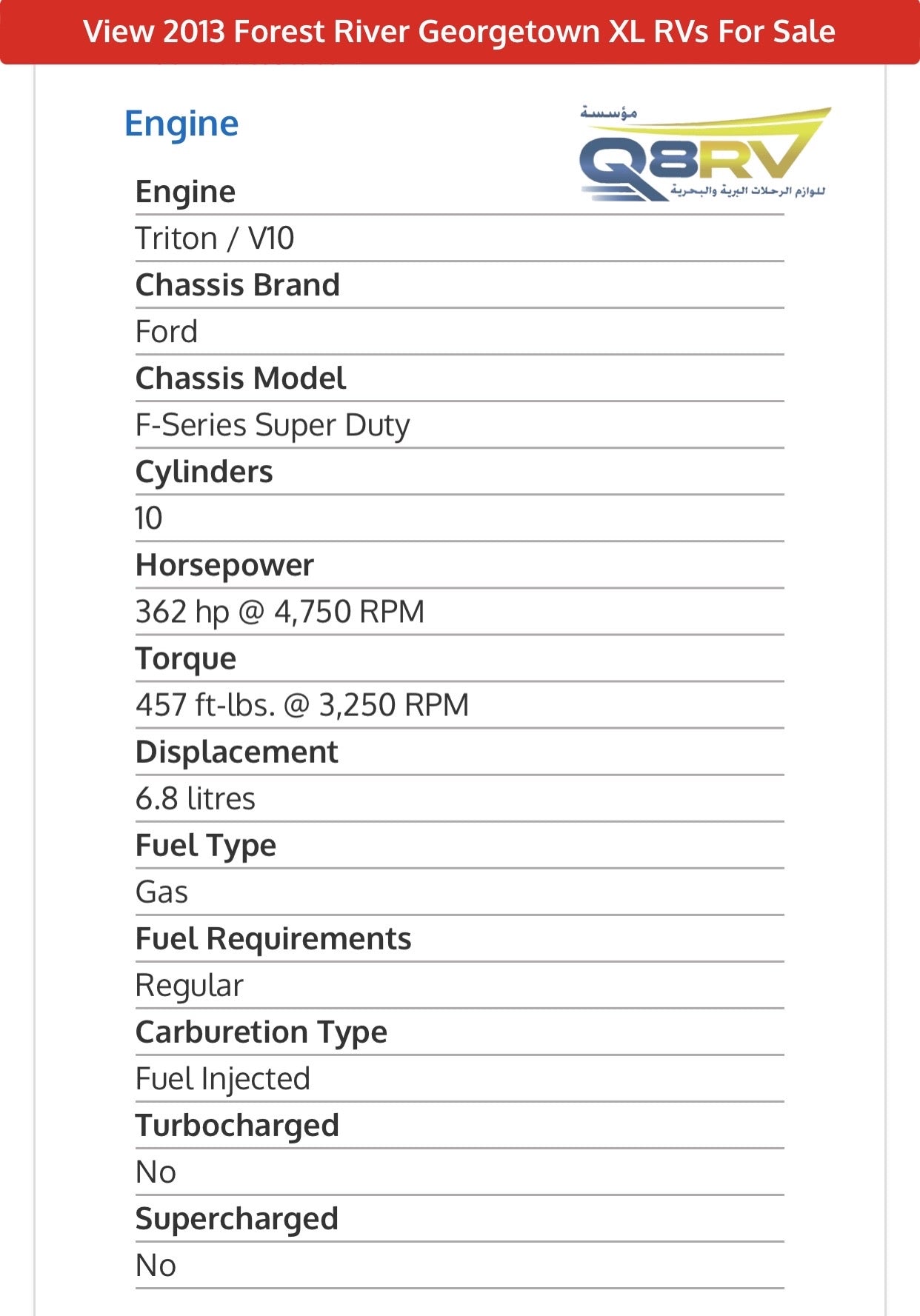 2013 Forest River Georgetown XL 378
