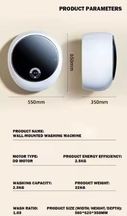 Mini Washing Machine 2.5KG غسالة صغيرة