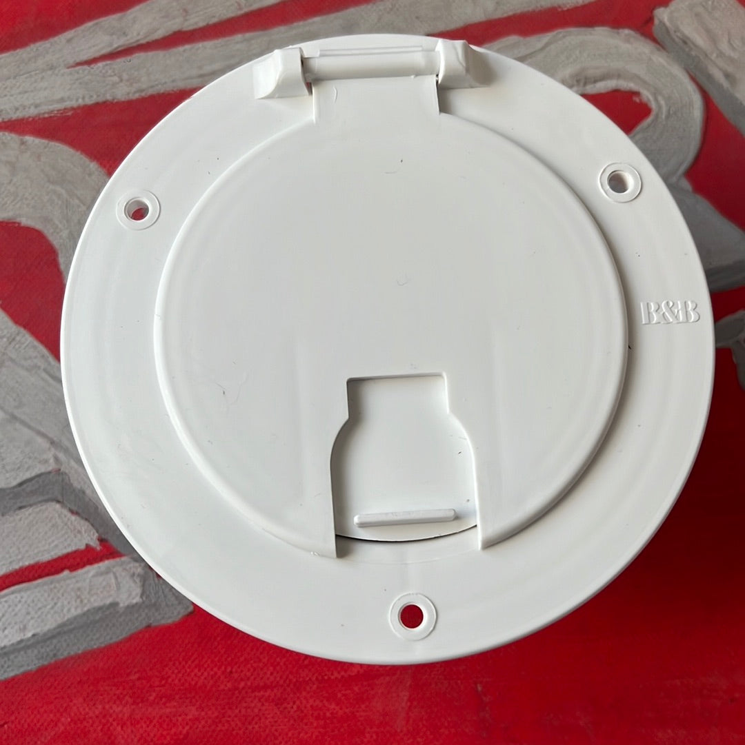 Power Cord Hatch Cover white مدخل واير