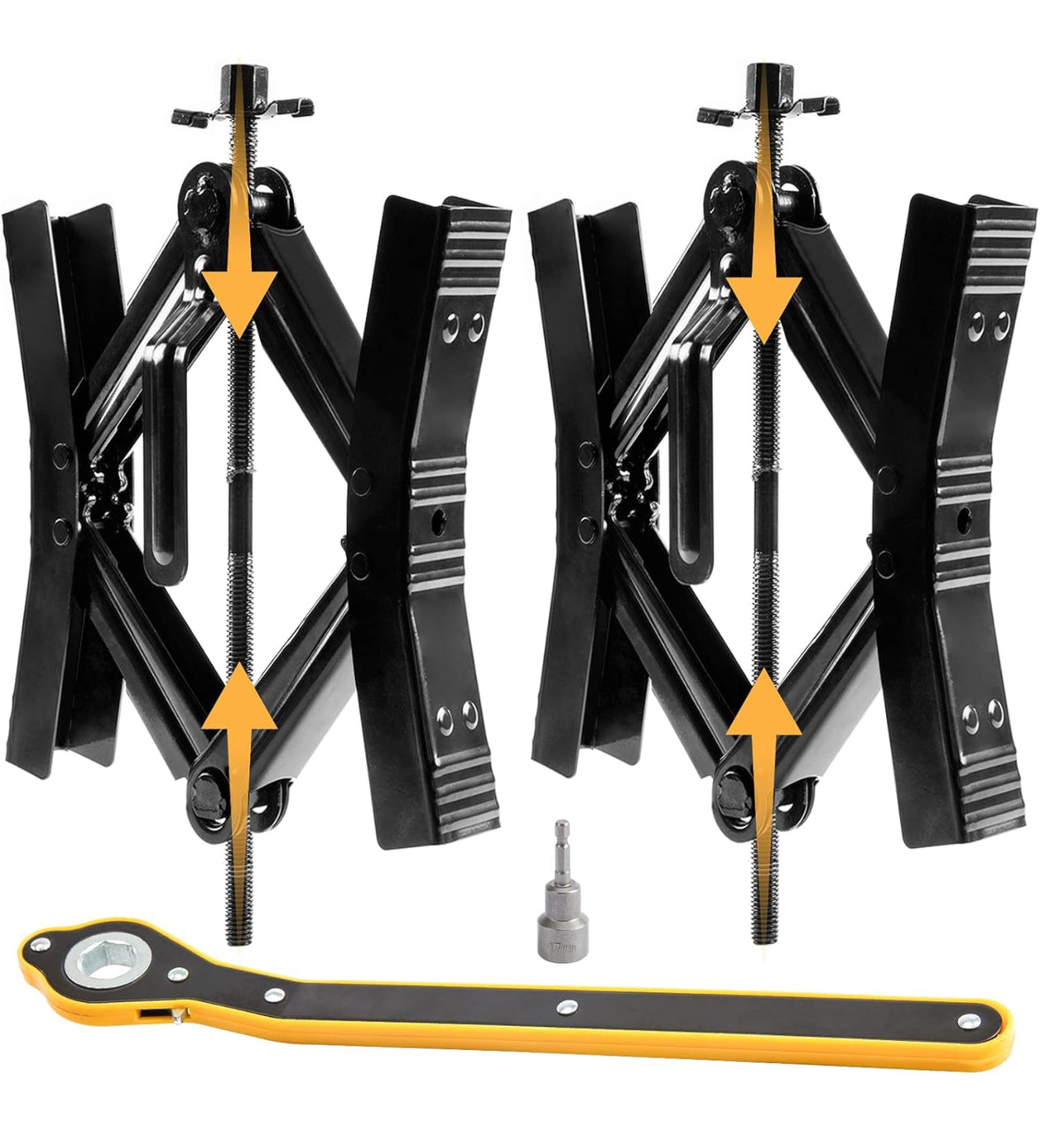RV Wheel Chock Stabilizer 2 Set مثبت العجلات