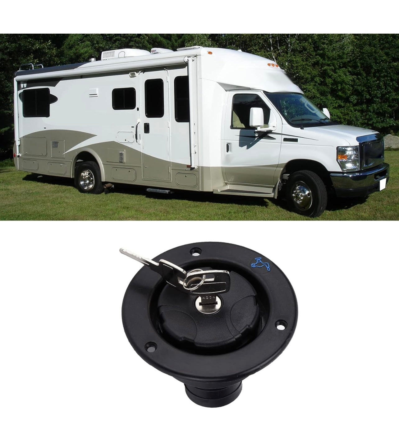 Water Inlet Cap Seal Ring Black مقر تعبئة الماء