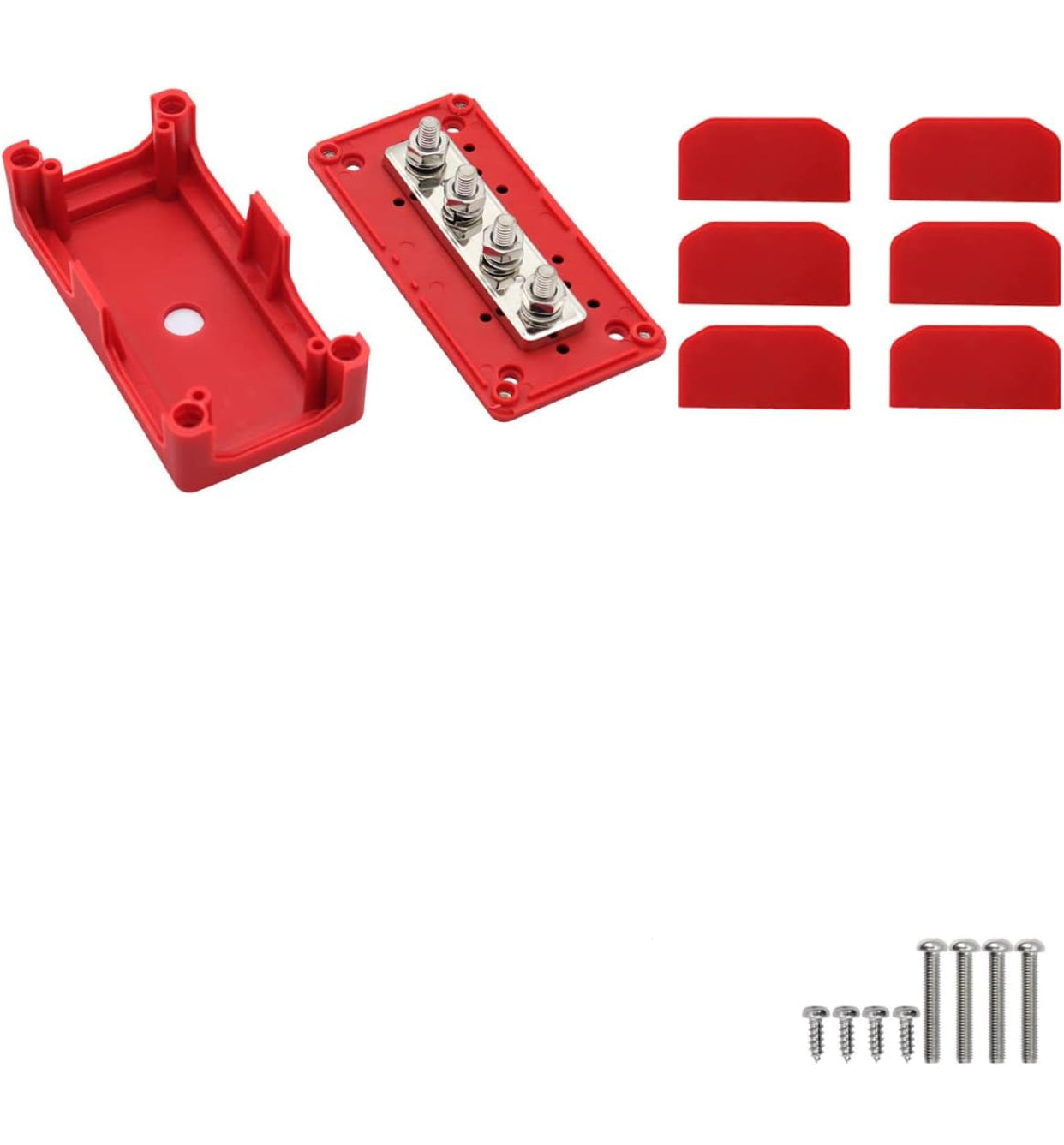 300A DC Bus Bar Heavy Duty Power Distribution Red صندوق الحافلة