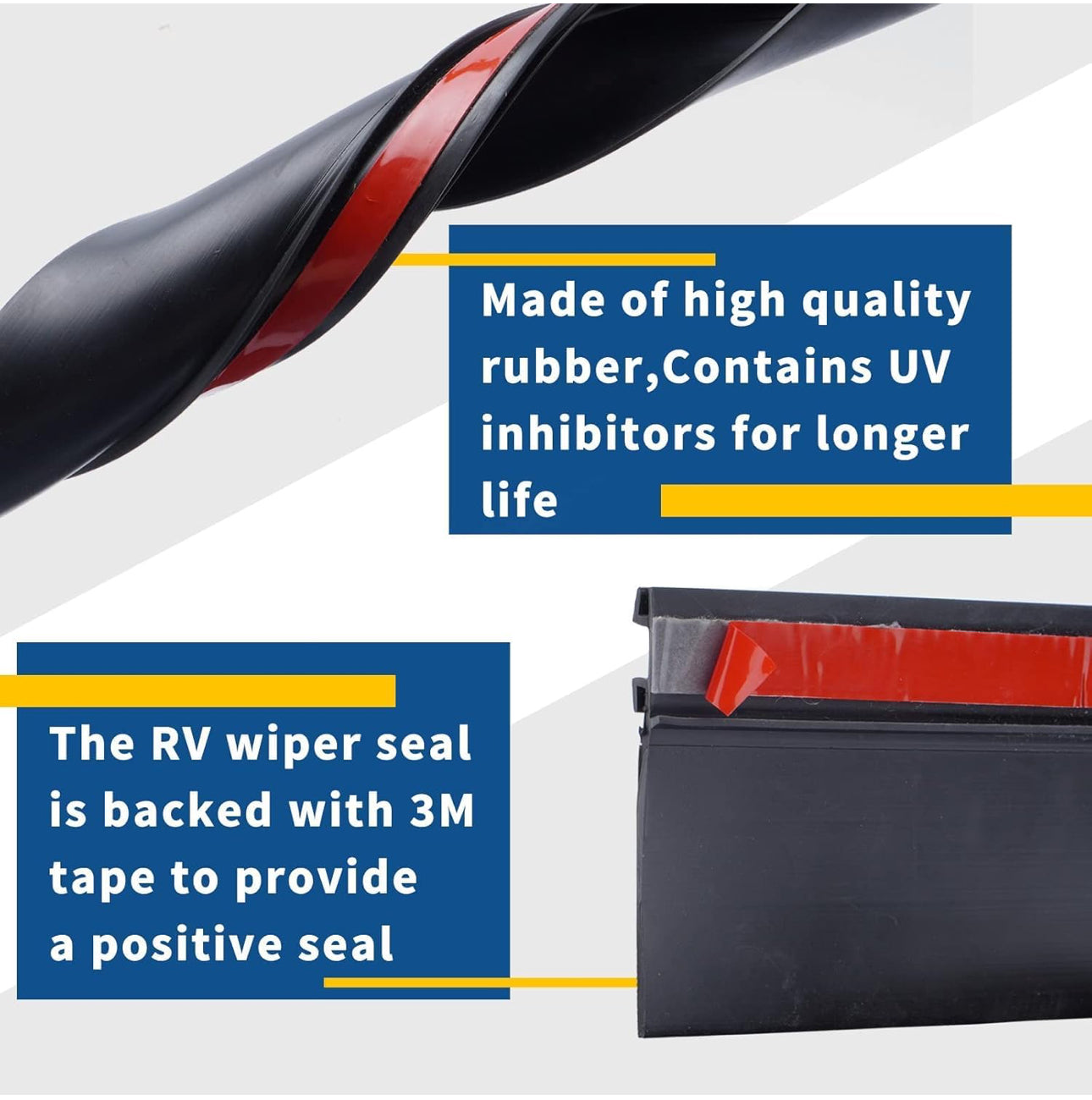 RV Slide Out Seal Black Rubber ربل التوسعة