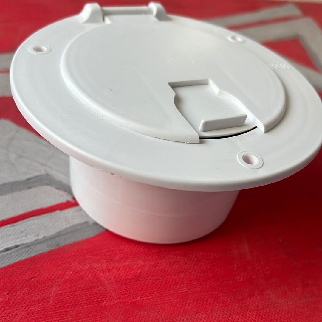 Power Cord Hatch Cover white مدخل واير