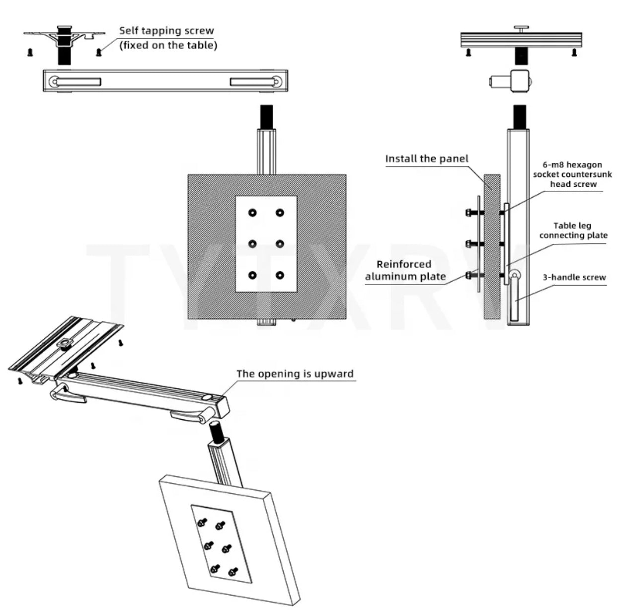 Folding Table Leg قاعدة الطاولة