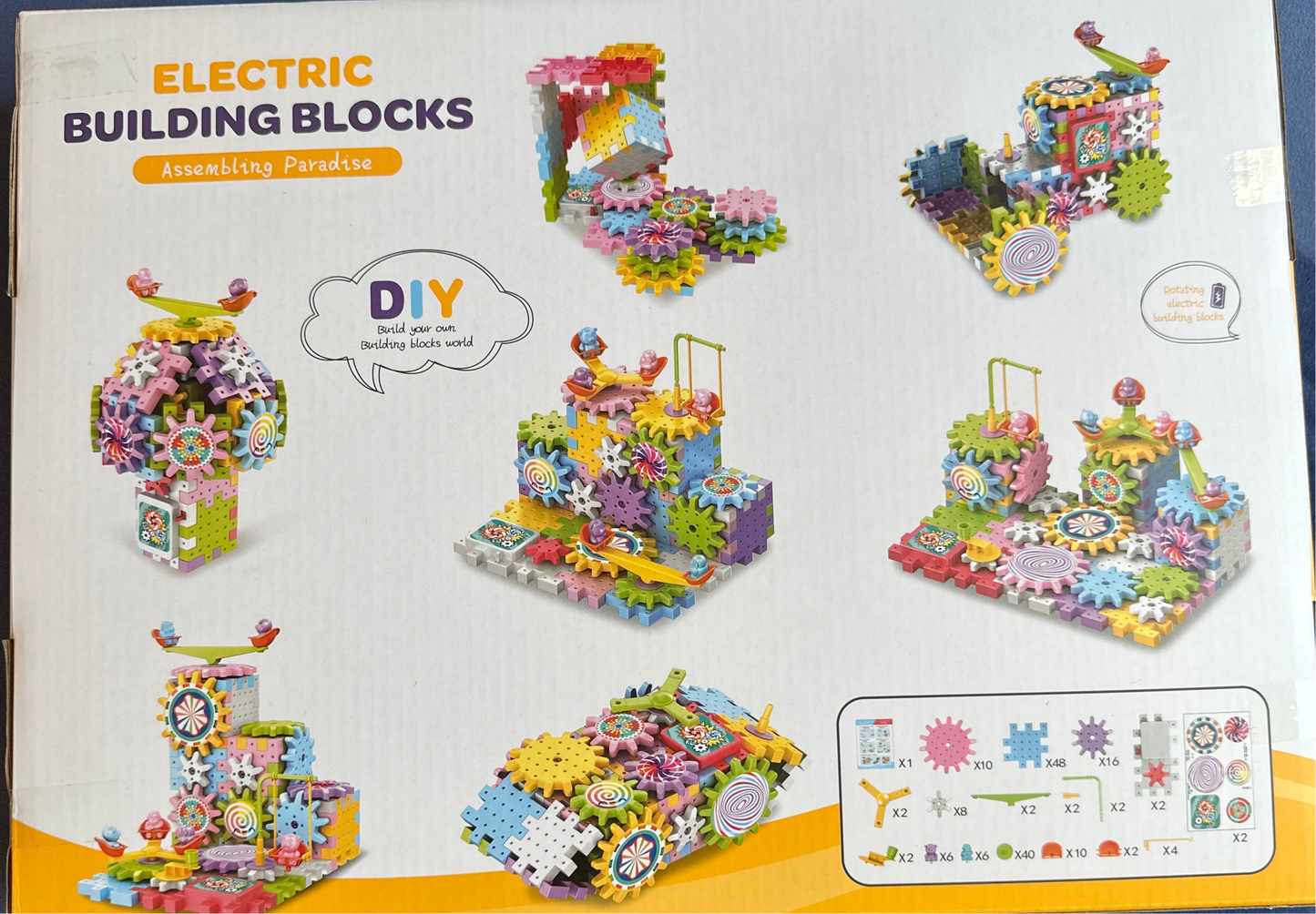 building blocks 165pcs with motors and rails لعبة