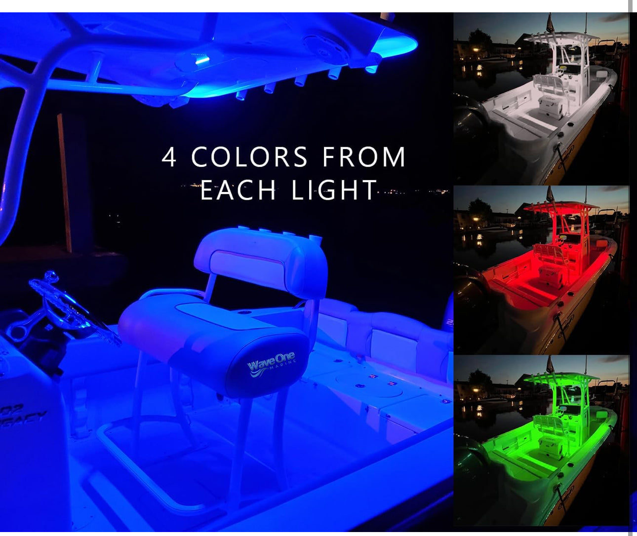 FLUSH Mount 2.75" RGBW LED ليت لقارب
