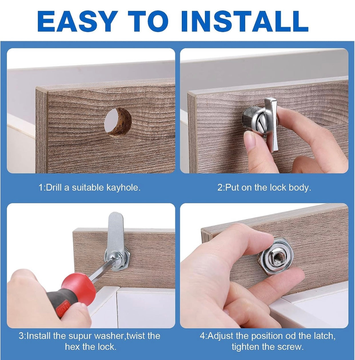 7/8 inch Storage Lock قفل باب المخزن