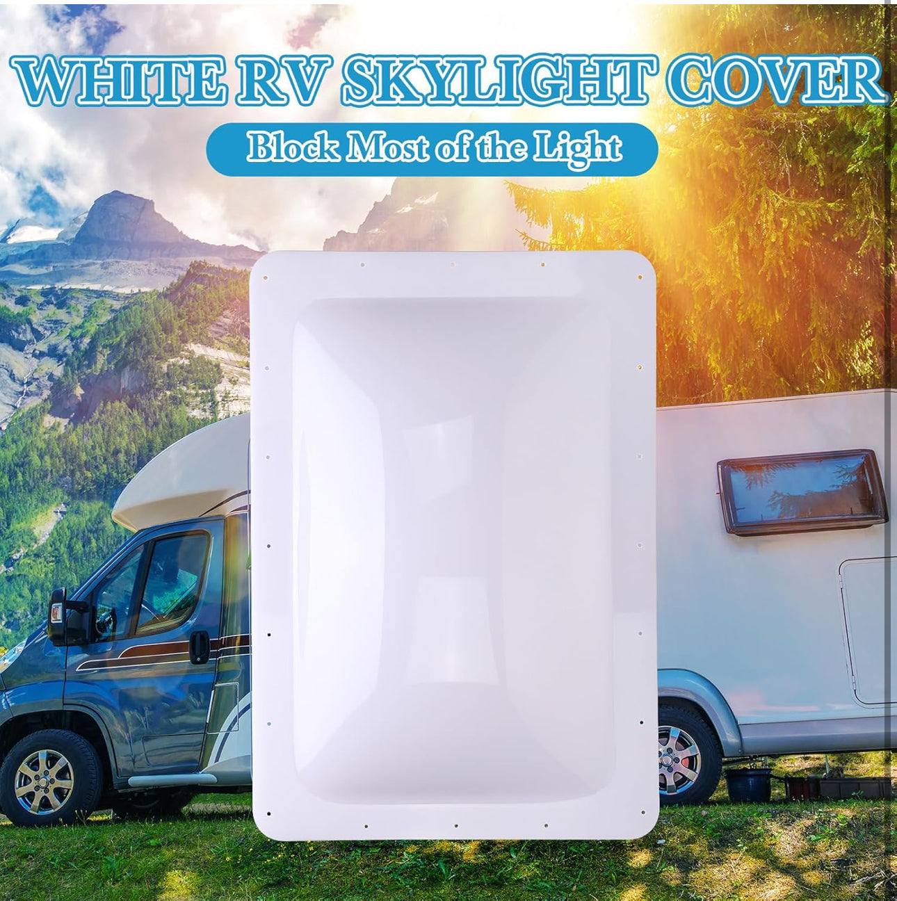 Sky Light white SHOWER COVER غطاء منور الشور