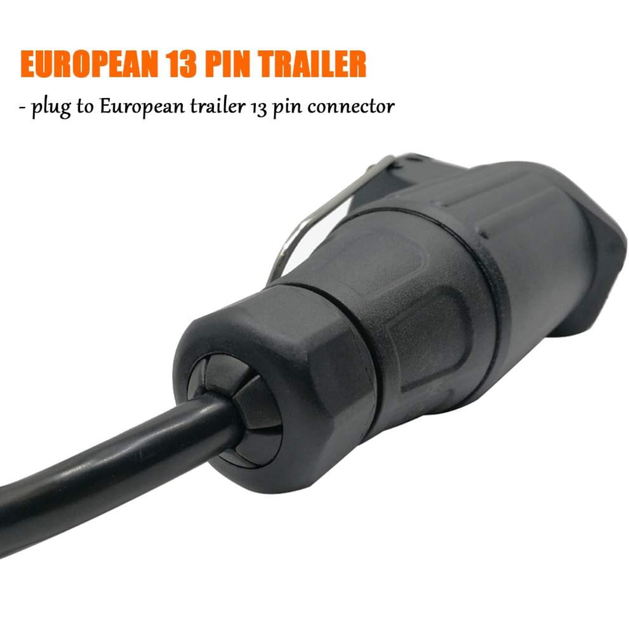 7 pin USA to 13 pin European trailer وصلة الأوربي