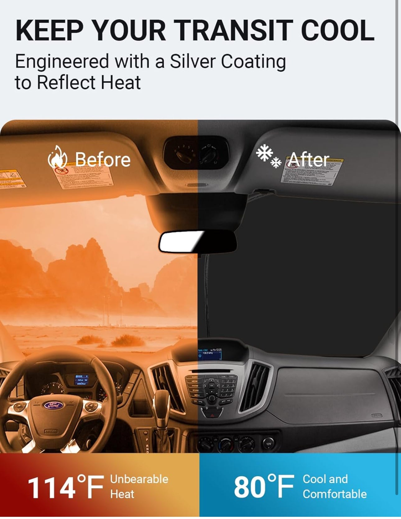 Foldable Sunshade عازل الشمس والحرارة