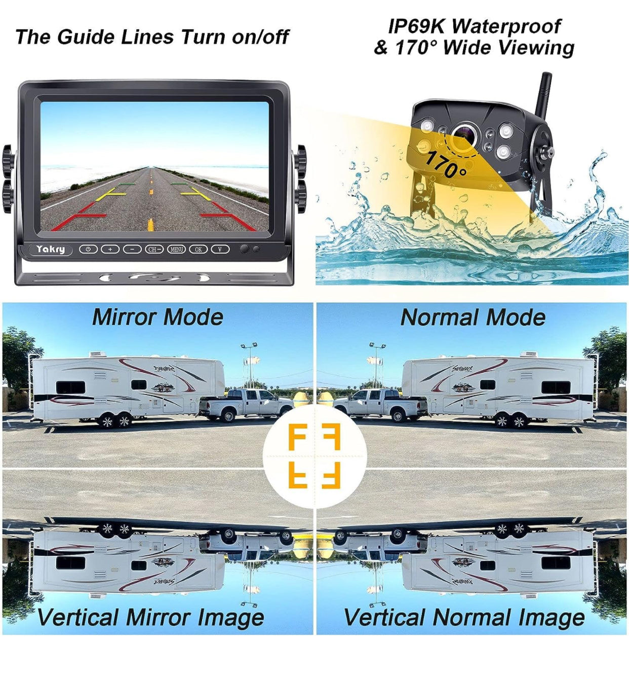 Backup Camera Wireless Rear كامرة لاسلكية