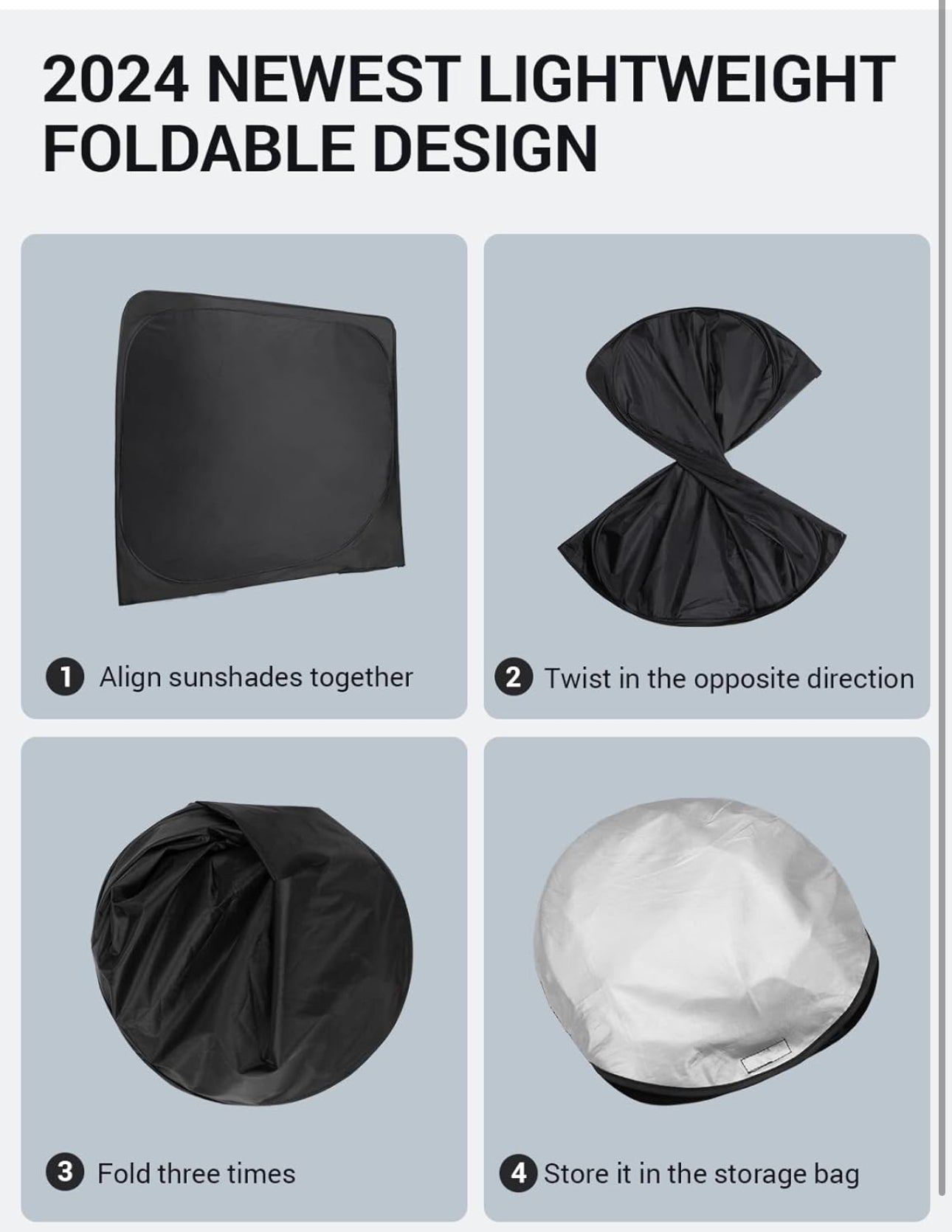 Foldable Sunshade عازل الشمس والحرارة