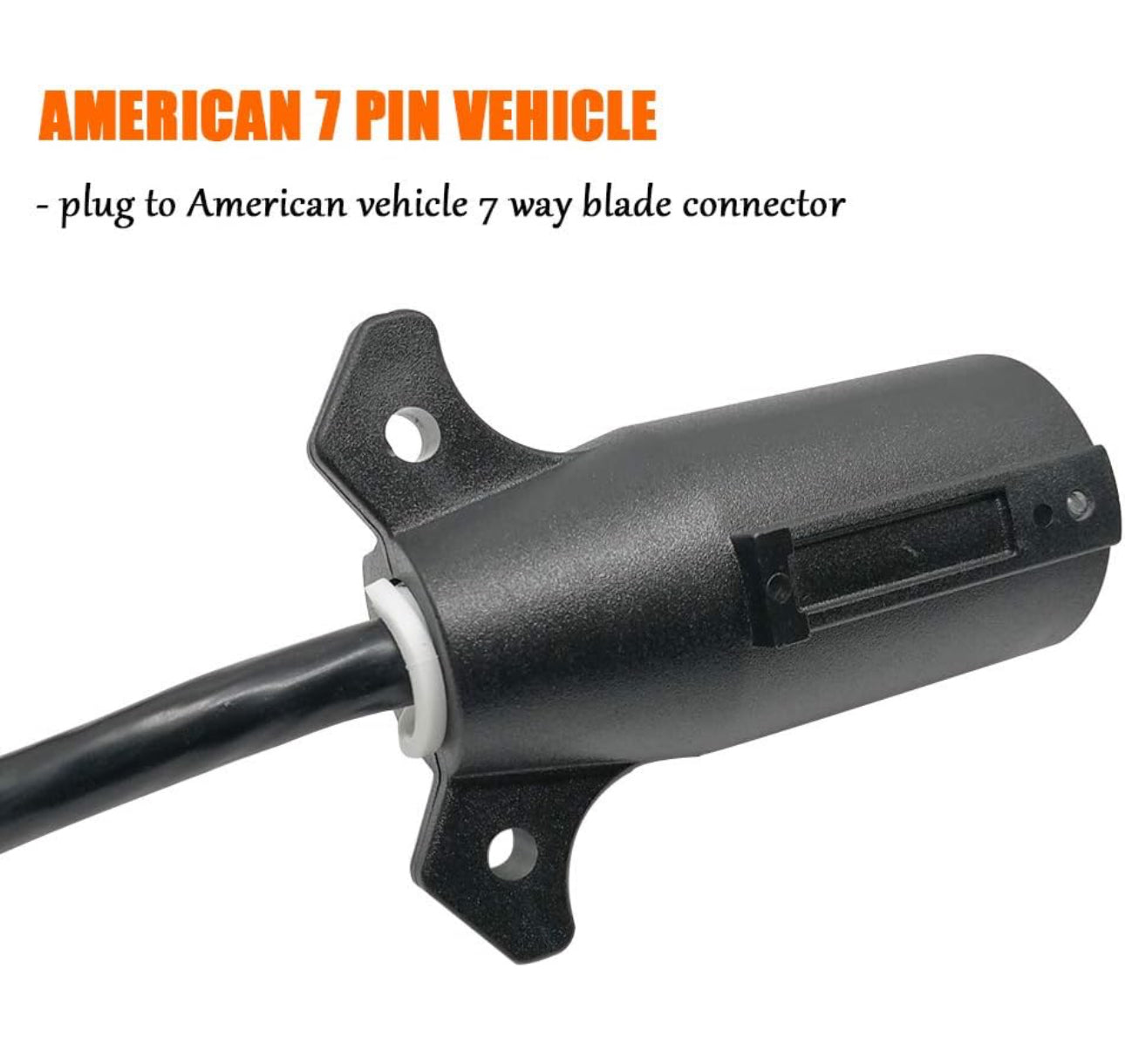 7 pin USA to 13 pin European trailer وصلة الأوربي