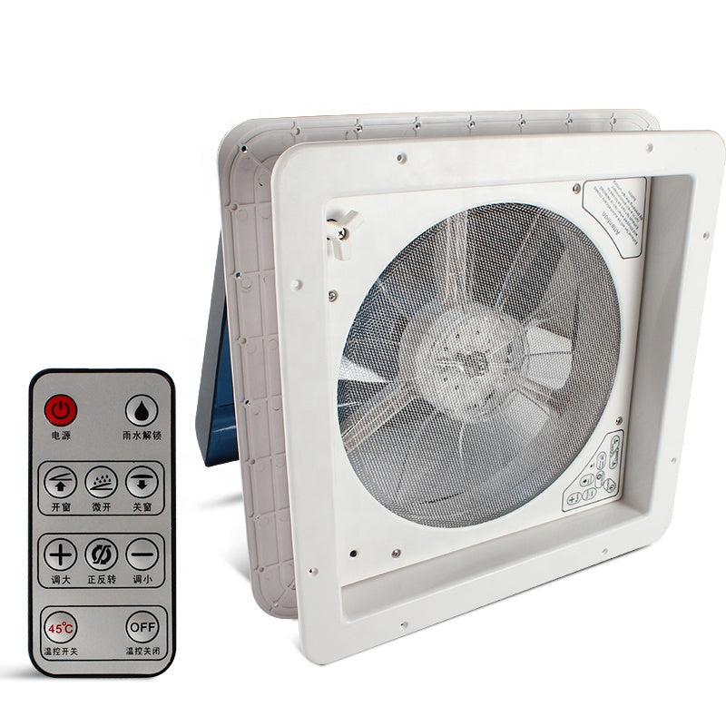 Remote Controller Roof Vent 12V Fan منور مع مروحة اتماتك