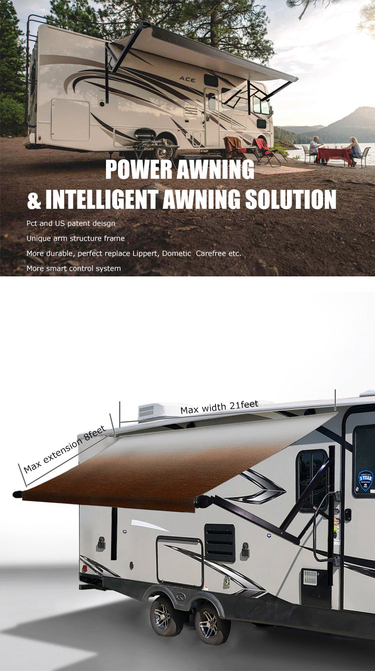 12 Volt Caravan Awning American مظلة كرفان امريكة اتماتك