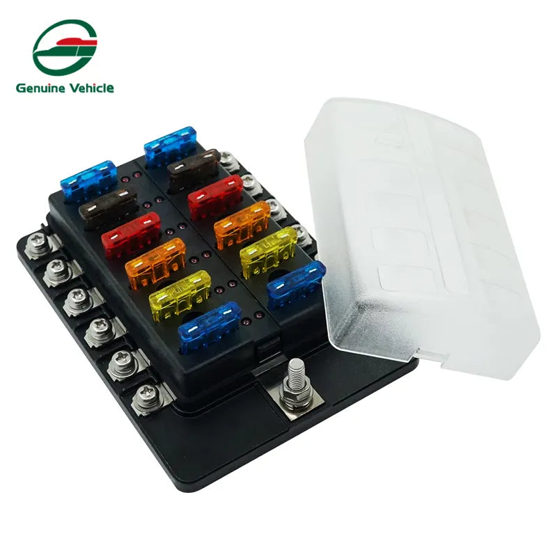 12 Fuse Box With Negative موزع فيوزات