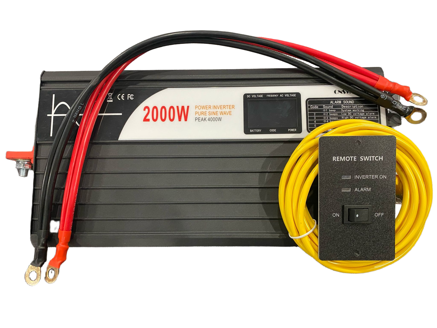 Inverter 2000 Watt 12 Volt DC to 110 Volt AC انفرتر