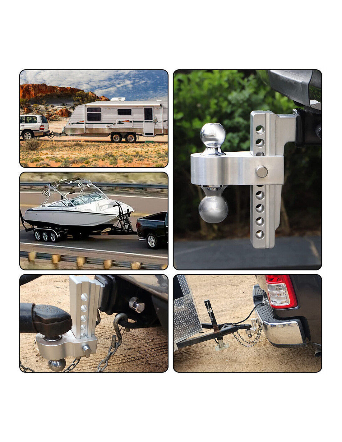 Adjustable Trailer Hitch Ball Mount وصلة جر المقطورة