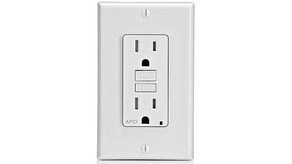 120 V Outlet GFI White مخرج كهرباء اتوماتك