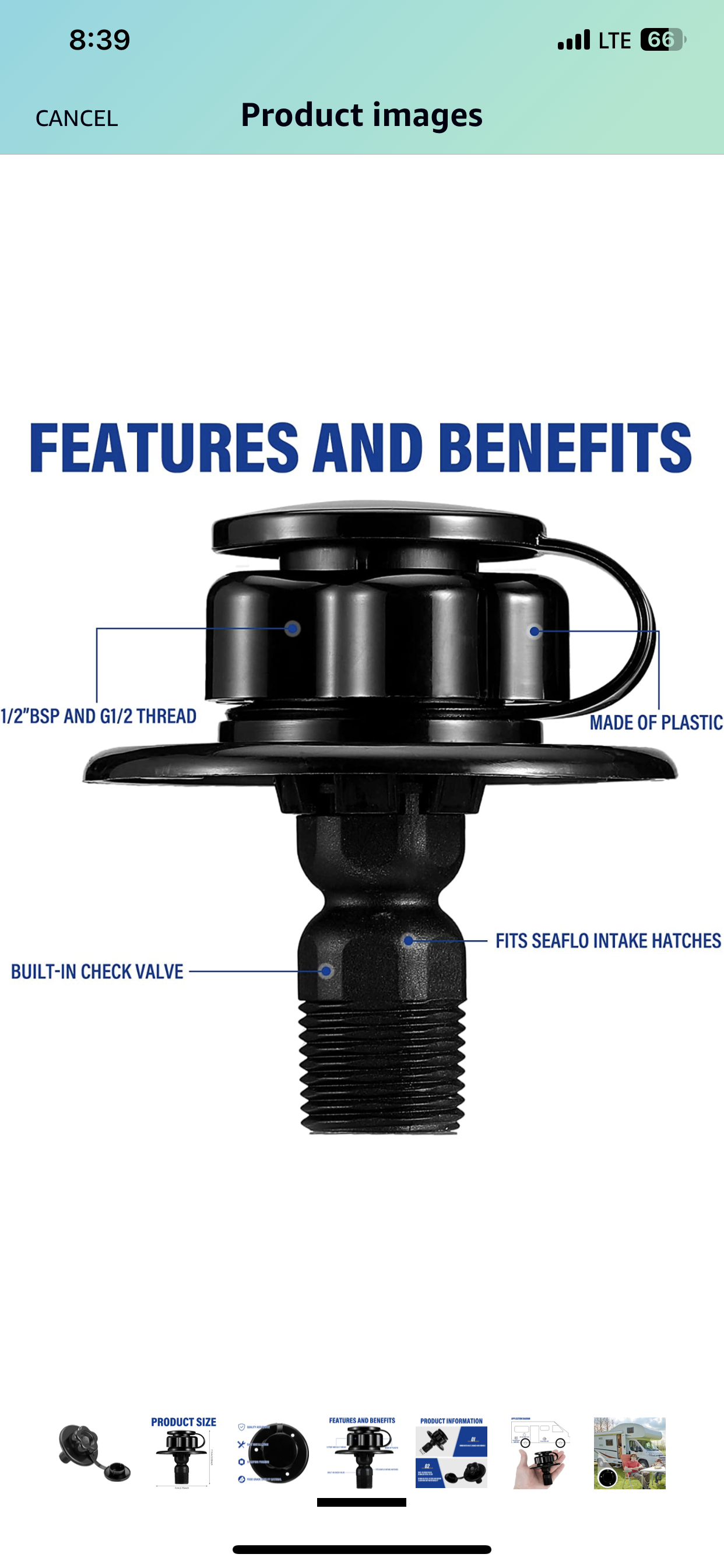 City water inlet مقر وصلة ماء اسود