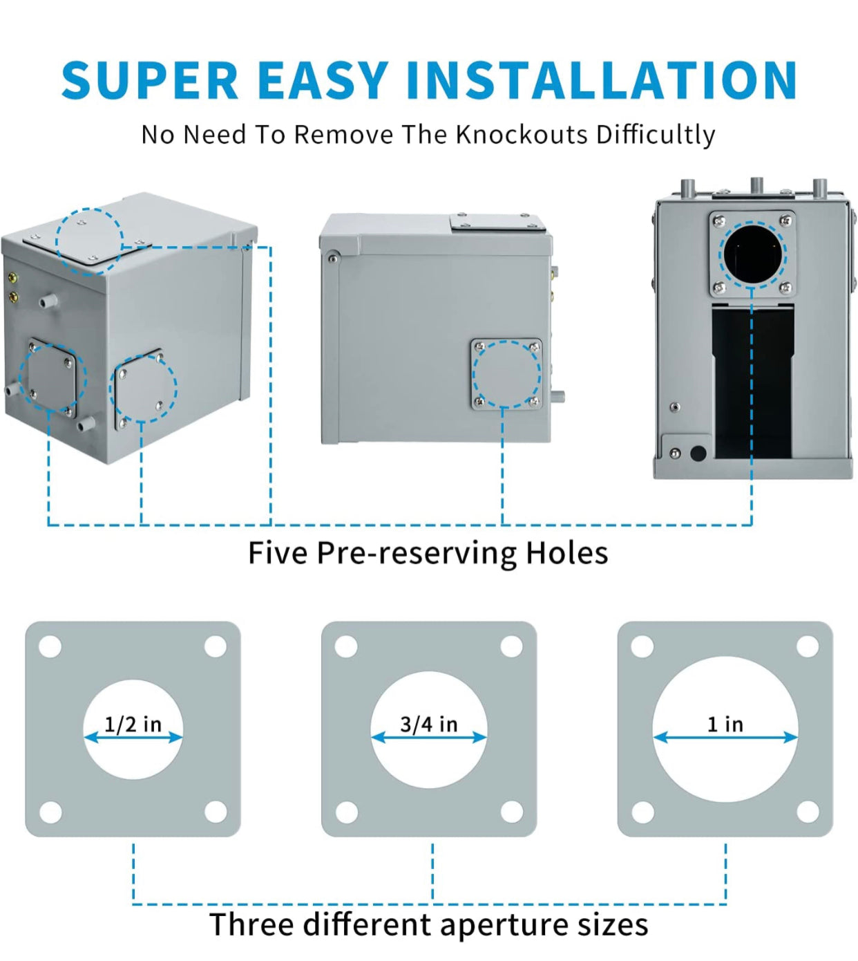 30 Amp RV Power Outlet Box مخرج كهرباء ثابت
