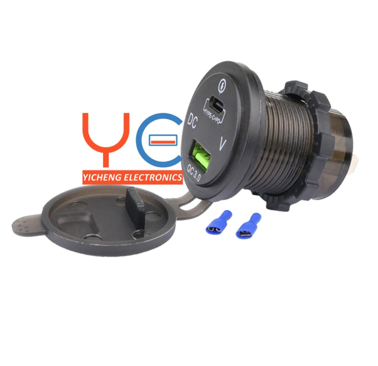USB / C Charger with Voltmeter شحن وقارء