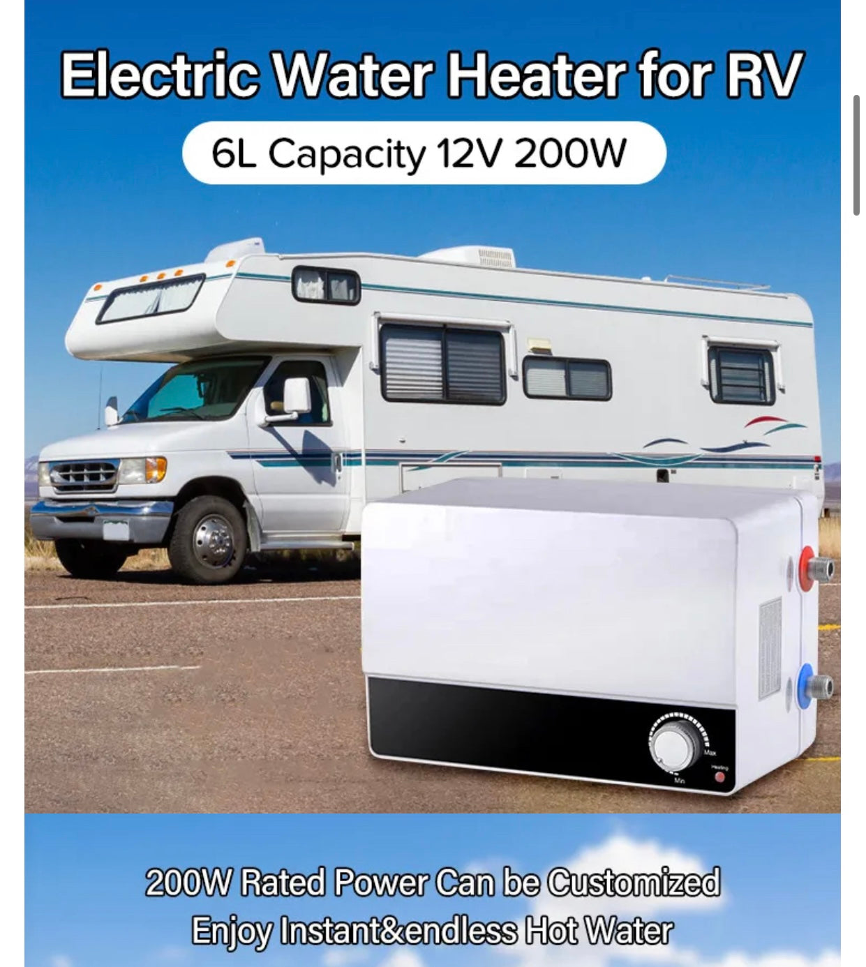 12V DC Water Heaters سخان ماء