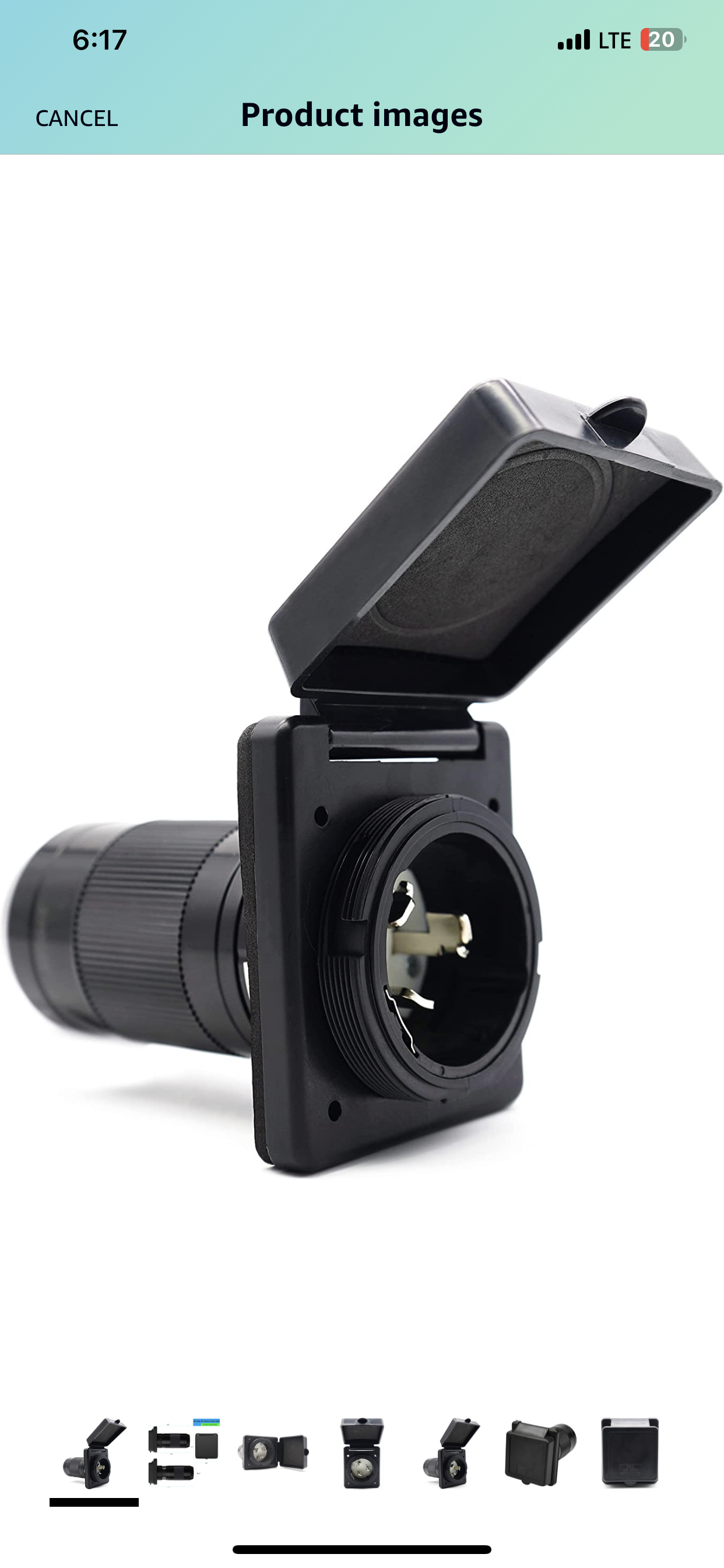 50A Power Plug Black مدخل كهراباء 50 امبير